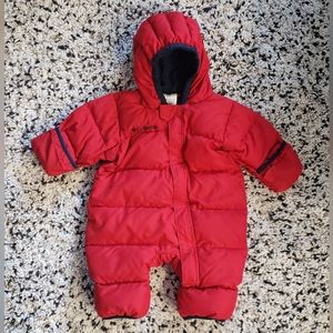 Columbia Infant Snuggly Bunny Bunting-Mountain Red